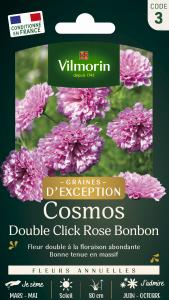 Cosmos Double Click Rose Bonbon - Graines d'Exception
